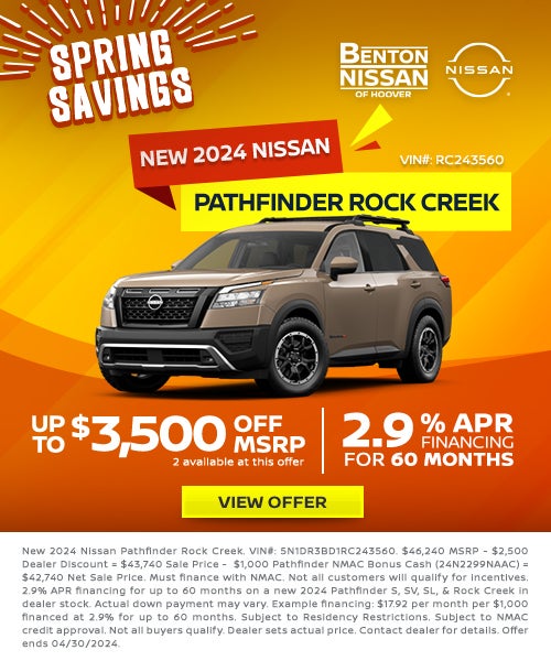 New 2024 Nissan Pathfinder Rock Creek