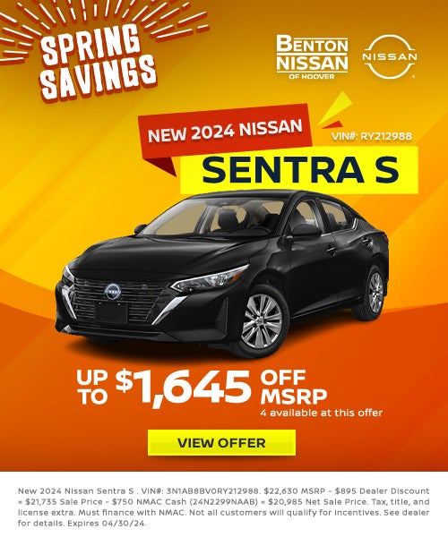 New 2024 Nissan Sentra S